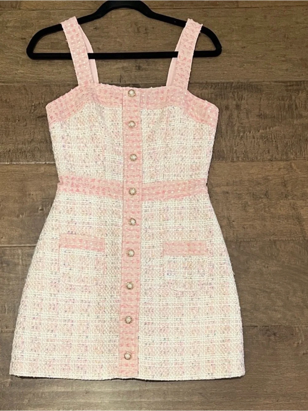Amanda Uprichard Pink Tweed Mini Dress - Picture 5 of 9